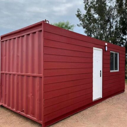 Casa Container 20 Piedi HC Allestita – Tiny House Chiavi in Mano (Fibrocemento & Design Moderno)