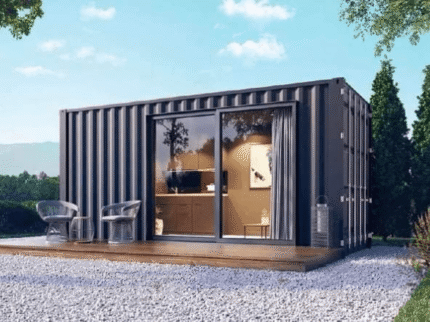 Módulo Habitável T0 em Contentor (4x3m) – Design Moderno & Isolamento Premium em Lã de Rocha