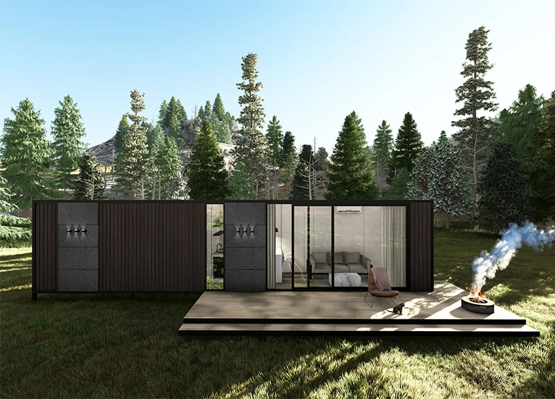 Casa modular moderna feita de contentores